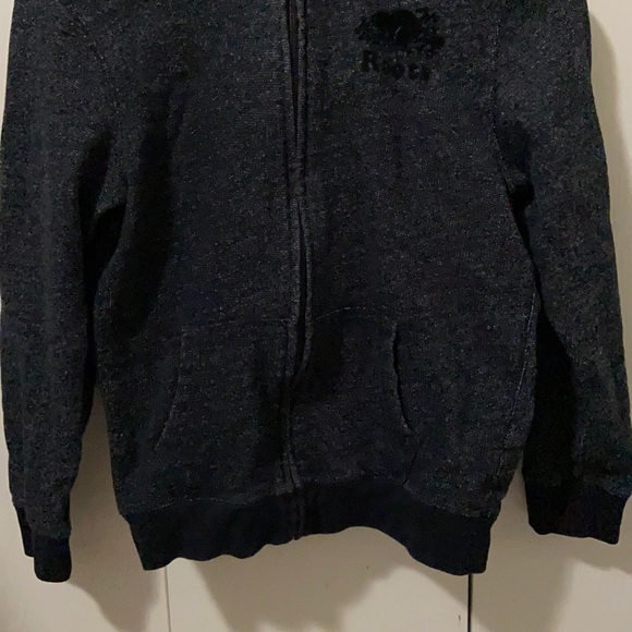 Roots Black & White Marled Zip Up Hoodie - Picture 3 of 7